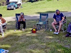 Board Meeting in the shade